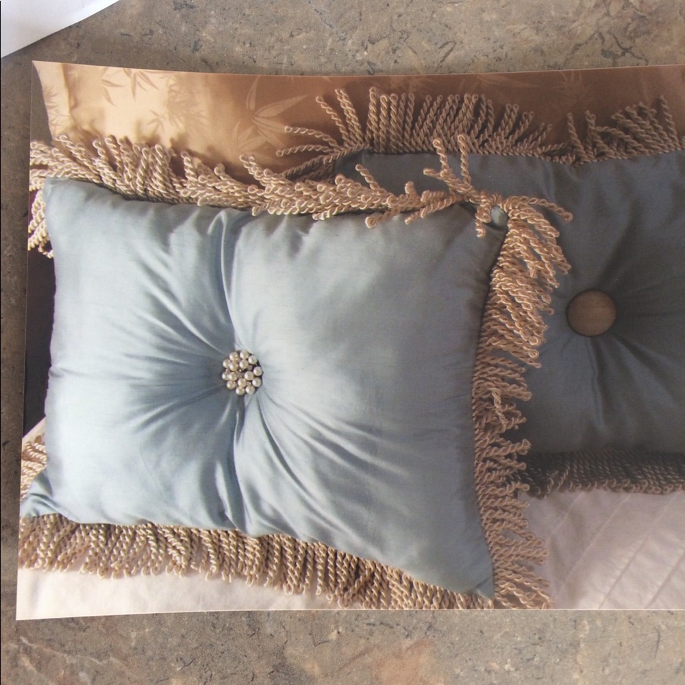 Rectangular Silk throw pillow